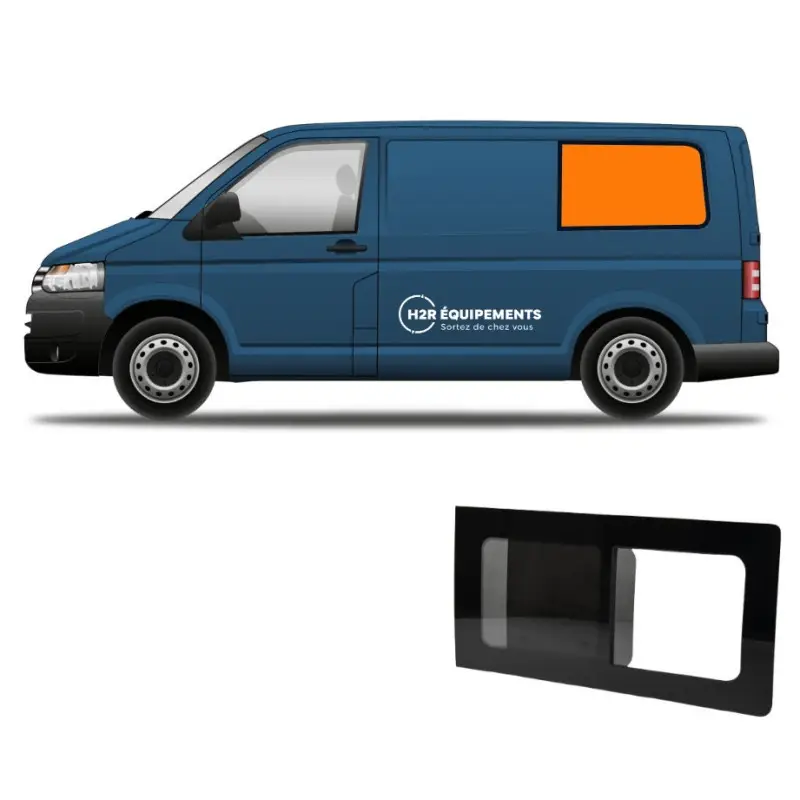 CARBEST Fenêtre arrière gauche | coulissante | VW T5/T6/T6.1 court Prix Choc
