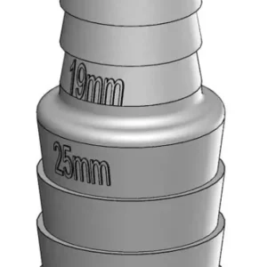 REDUCTEUR CANNELE PLASTIQUE TRUDESIGN Ø 25/19 MM Nouvel Arrivage