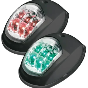 Certifié FEUX DE NAVIGATION LEDS 2 MN NOIR TRIBORD+BABORD