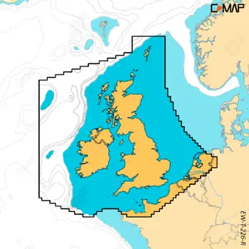 CARTE C-MAP UK, IRELAND, MANCHE - REVEAL X Réduction