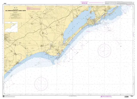 SHOM 7054LSH DE L'EMBOUCHURE DE L'AUDE À SÈTE Meilleur Choix