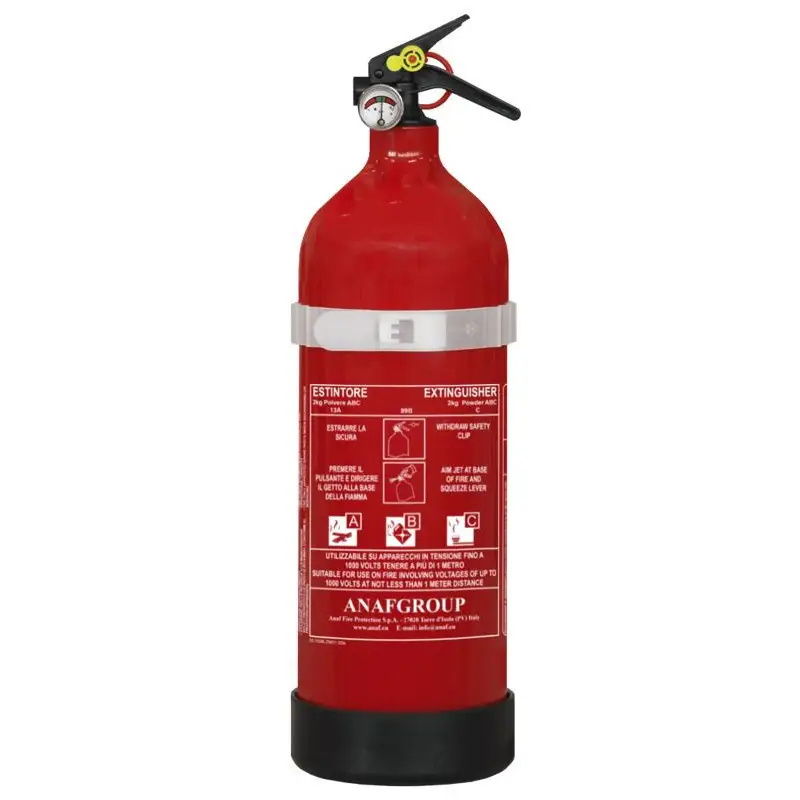 ANAF Extincteur ABC 2 kg | avec support et manomètre Réduction