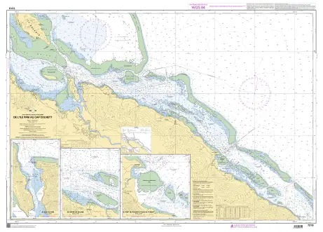 SHOM 7319-CA CARTE À PLAT :COTE NORD NOUVELLE CALEDONIE/DE L'ILE PAM AU CAP COLNETT CARTOUCHE A: BAIE DE PAM/CARTOUCHE B:HAVRE DE BALADE/CARTOUC Nouvel Arrivage