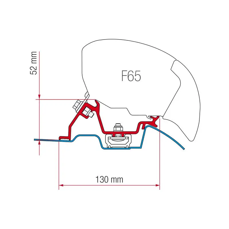FIAMMA Kit F65/F80 Sprinter 2 et 3| Rail de toit Nouveauté