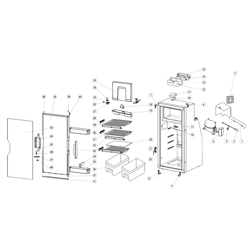 Livraison Express Kit fixation de porte T2090/T2138/T2152/T2160/T2175 THETFORD