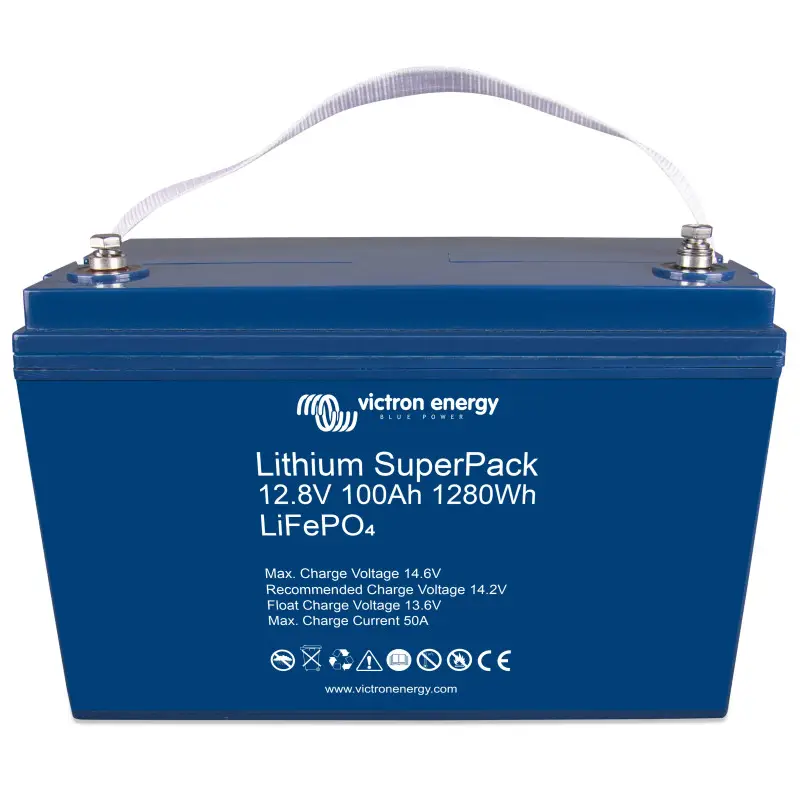 Batterie lithium SuperPack 12,8/100 VICTRON | 100 Ah - 1280 Wh Meilleure Vente
