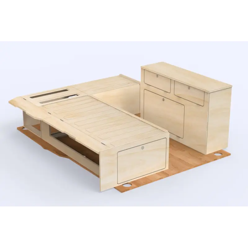 Kit aménagement bois Weekender V2 | VW Caddy - SIMPLE VANS Commander Maintenant