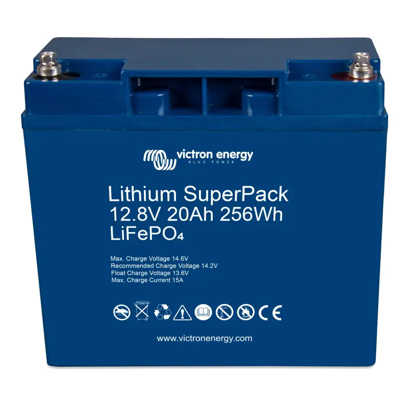 Marque Batterie lithium SuperPack 12,8/20 VICTRON | 20 Ah - 256 Wh