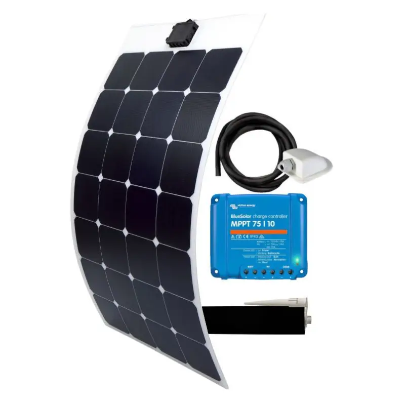 Commande En Gros EM Kit solaire X-flex ETFE 125 W - VICTRON Bluesolar MPPT 75/10