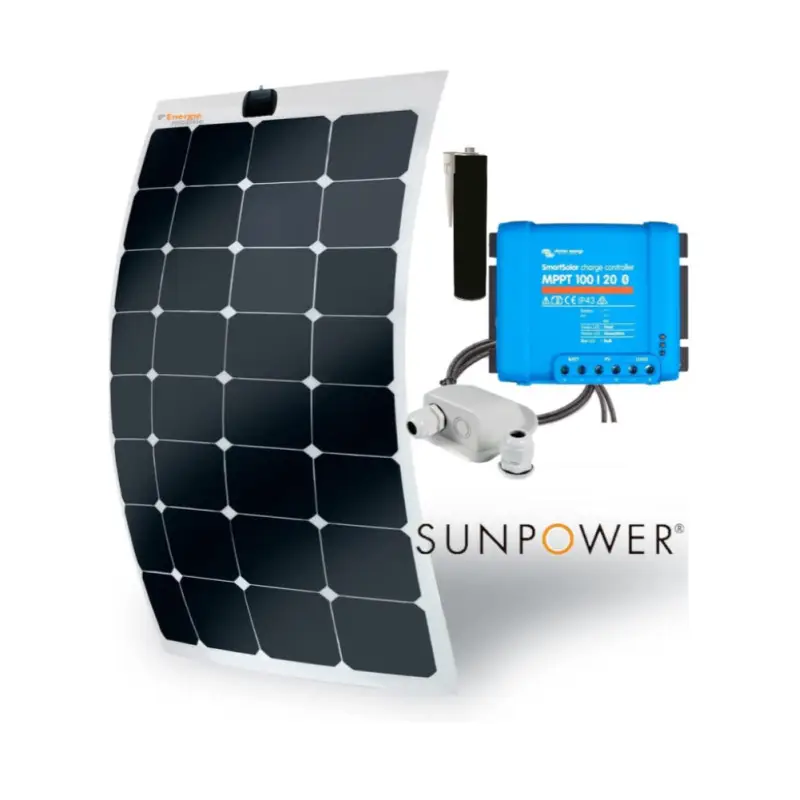 EM Kit solaire X-flex ETFE 235W - VICTRON Bluesolar MPPT 100/20 Seulement Aujourd'hui