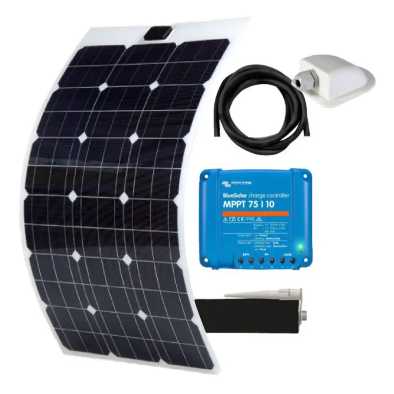 EM Kit solaire Marine Flex 140 W | VICTRON régulateur MPPT 75/10 Prix Promo
