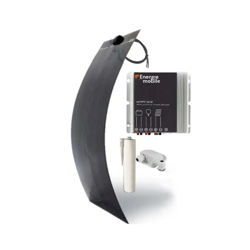 Prix Bas EM Kit solaire A-flex 190 W Noir / MPPT
