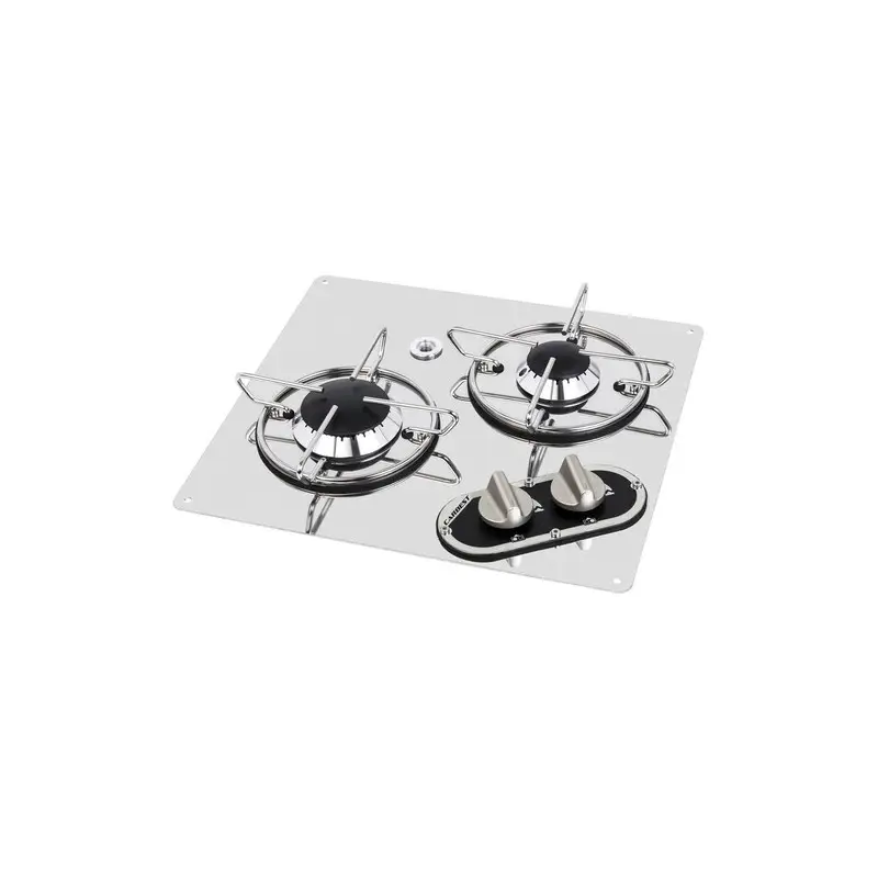 CARBEST Réchaud chrome 2 feux |320 x 350 mm Nouvel Arrivage
