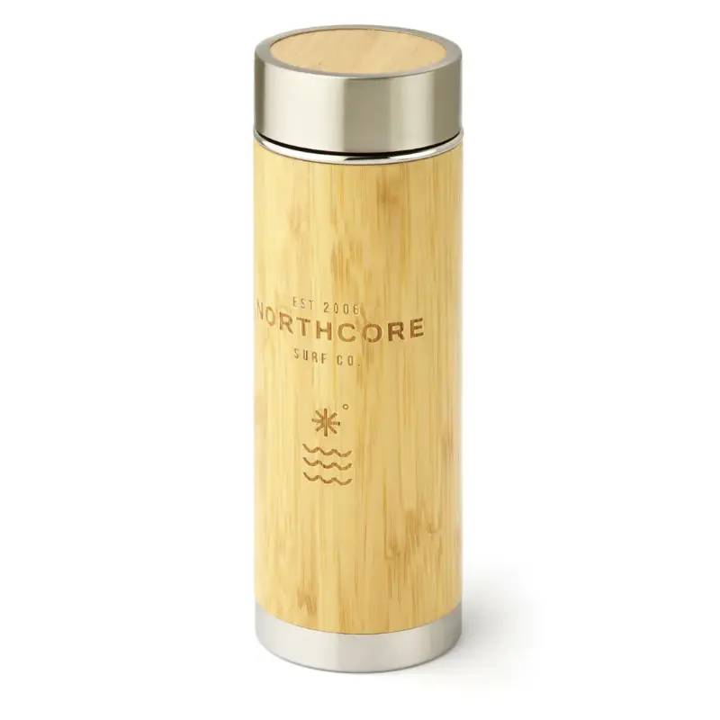 Achat Immédiat NORTHCORE Thermos® bambou en acier 360 ml