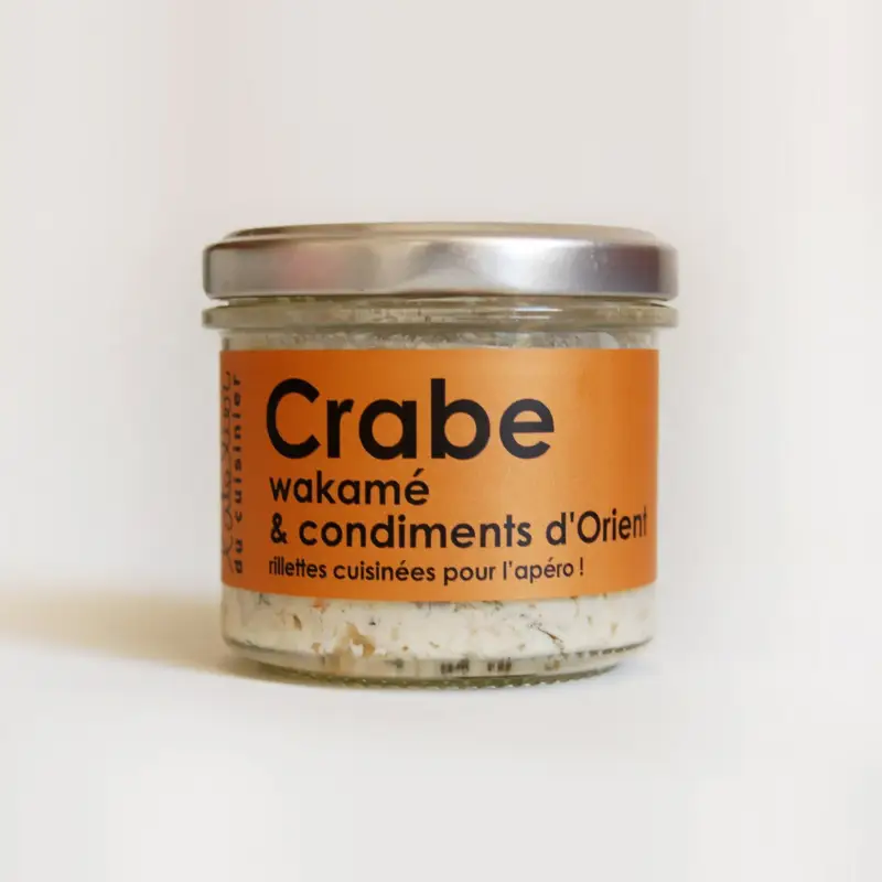 CRABE WAKAME ET CONDIMENTS D'ORIENT 80-90G Authentique
