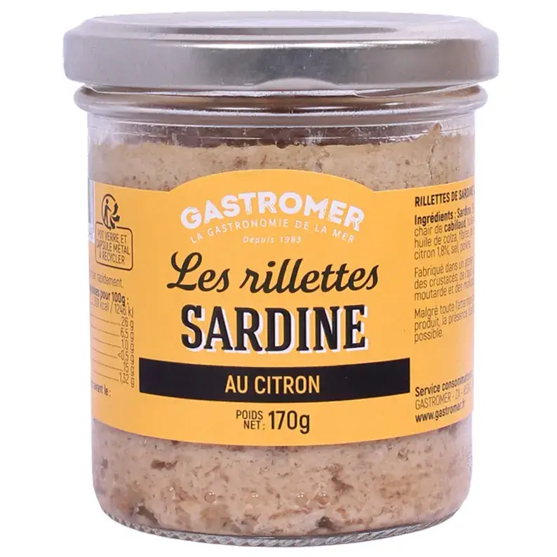 RILLETTES SARDINES CITRON 170G Offre Du Jour