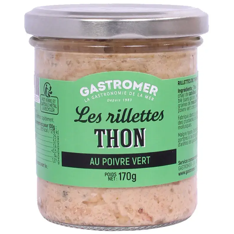 Nouvel Arrivage RILLETTES THON POIVRE VERT 170G