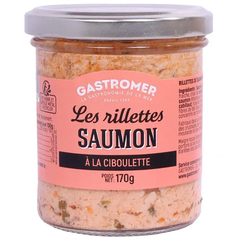 Quantité Limitée RILLETTES SAUMON CIBOULETTE 170G