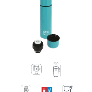 BOUTEILLE ISOTHERM FLASKI 0.5 BLEU - ELEMENTERRE Meilleur Prix