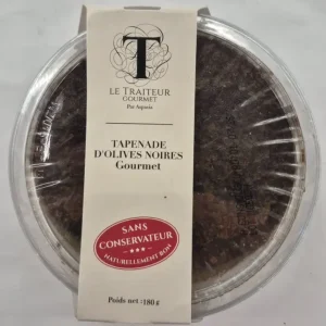 Vente Flash TAPENADE OLIVES NOIRES 180G