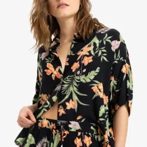 Prix Bas BEACH NOSTALGIA - CHEMISE À MANCHES COURTES POUR FEMME - ROXY
