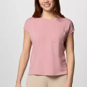 Retour Gratuit BOUNDLESS TREK SHORT SLEEVE TEE PINK | COLUMBIA
