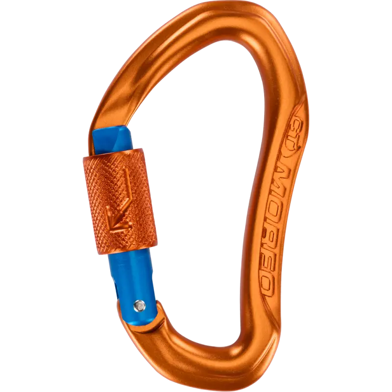 Dernière Chance Mouqueton avec système de verrouillage Brilock MORFO BG ORANGE/BLUE CT