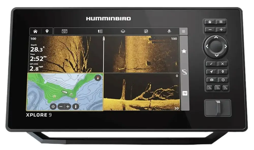 Commander Vite Combiné sondeur tactile - Xplore 9 Mega Side Imaging / Mega SI+ - Humminbird