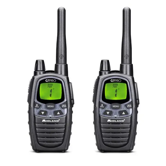 Midland G7 Pro set de 2 étuis PMR446 Expédition Rapide