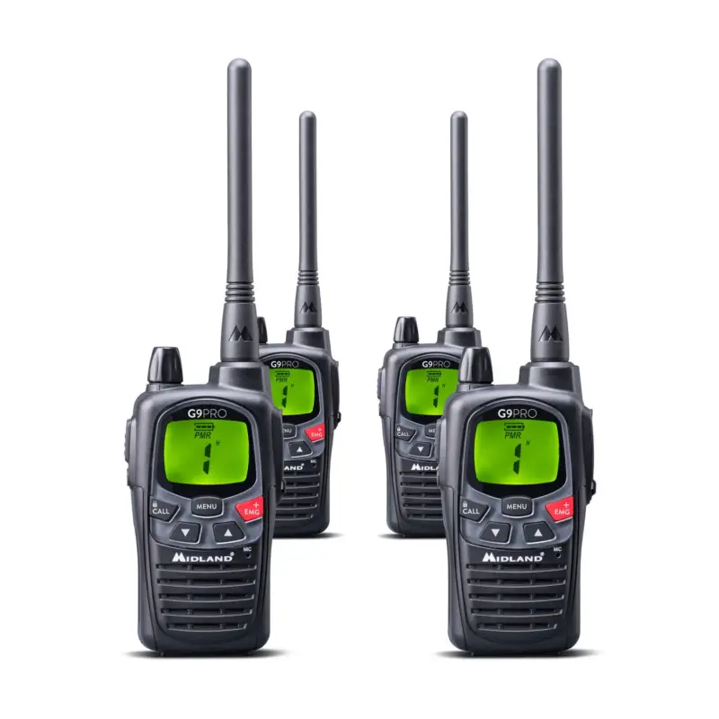 Commander Vite Midland G9 Pro 4-piece case set PMR 446