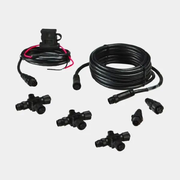 Kit de démarrage NMEA 2000 Micro-C Backbone Kit + 1 câble d’alimentation + 1 câble NMEA 2000 (4.5 mètres) + 3 connecteurs en T + 2 terminateurs Dernier Modèle