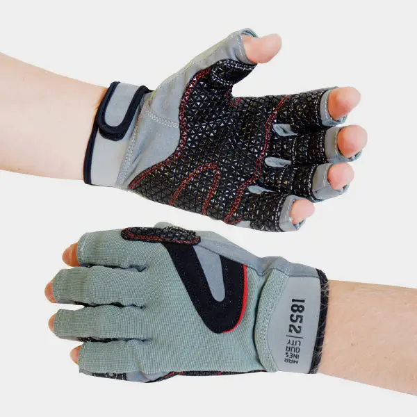 Solde Gants de voile 1852-Marine, gris/noir