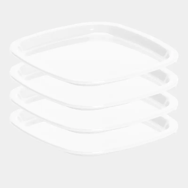 Assiette en plastique Nordiska Plast, blanc, 24 cm, lot de 4 Expédié Aujourd'hui