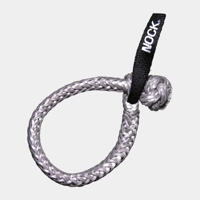 Manille souple NOCK Titan Pro, UHMWPE 78, gris, Ø8 mm (fabriquée à partir de cordage Ø4 mm), 80 mm, 1600 kg Promotion Saisonnière