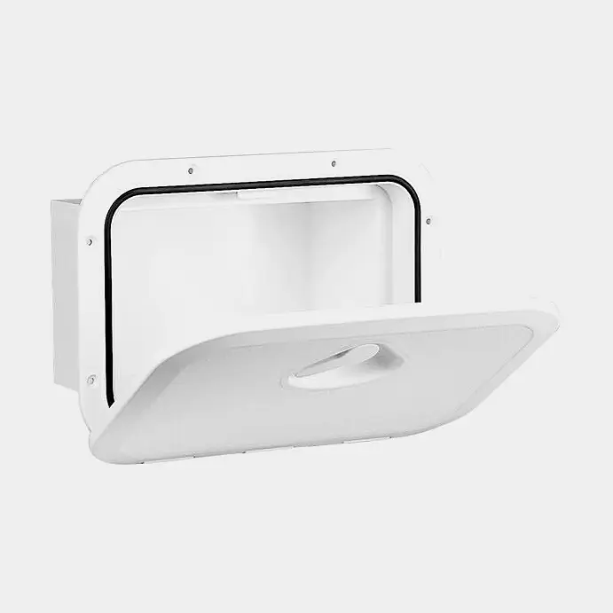 Compartiment de rangement / coffre de rangement / boîte encastrable bateau Nuova Rade Top Line Storage Hatches, 270 x 375 x 160 mm, blanc Retour Gratuit