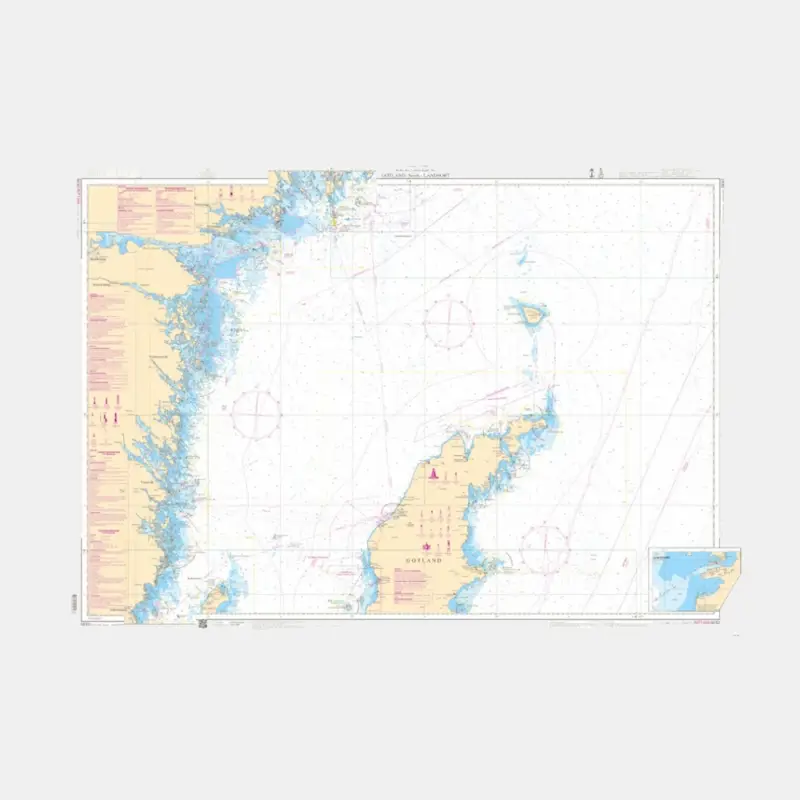 Usine Directe Carte littorale Sjöfartsverket 62 Gotland Norr – Landsort (Édition 2024)