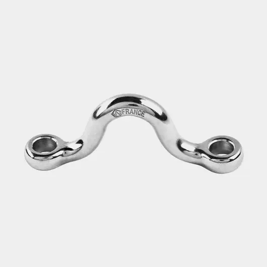 Pontet Wichard, inox, arrondi, 37.5 mm, Ø5 mm, 2 trous Prix Cassé