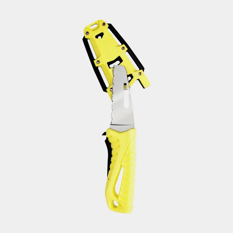 Couteau de sauvetage Wichard Offshore Rescue Fluorescent, 179 mm, polyuréthane / acier inoxydable MA5 Acheter Direct