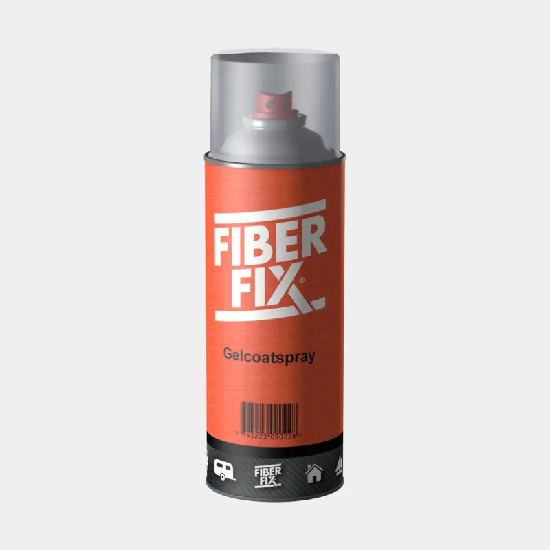 Prix Réduit Gelcoat en aérosol FiberFix, dovervit (8012), 400 ml