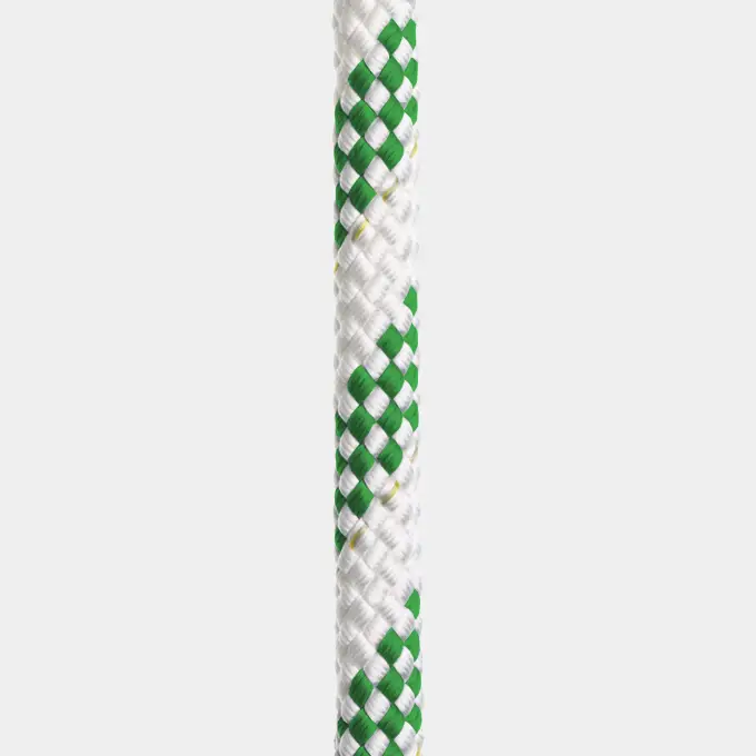 Prix Choc Cordage au mètre Regatta Ropes Titanic, âme en polyester HT, gaine en polyester tressé 32, blanc/vert