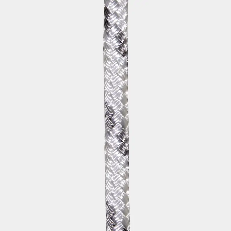 Cordage au mètre NOCK Möja, âme en polyester, gaine en polyester tressée 24, blanc/gris Petit Prix