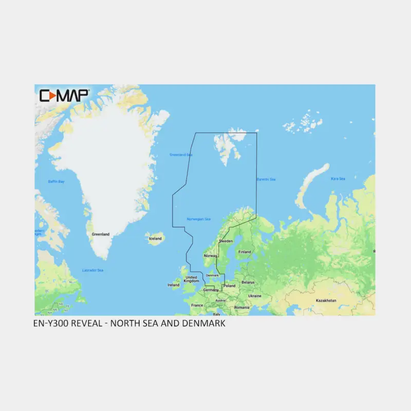 Nouvel Arrivage Carte marine électronique C-MAP Reveal – Mer du Nord & Danemark