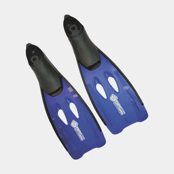 Palmes BASE, bleu, taille 42 – 43 + sac de rangement Prix Choc