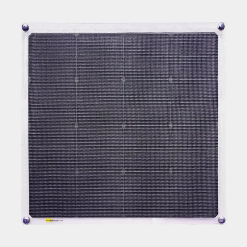 Vente Directe Panneau solaire souple Sunbeam Tough Carbon 55W, 55.4 W, monocristallin, 12 V, 563 x 554 mm