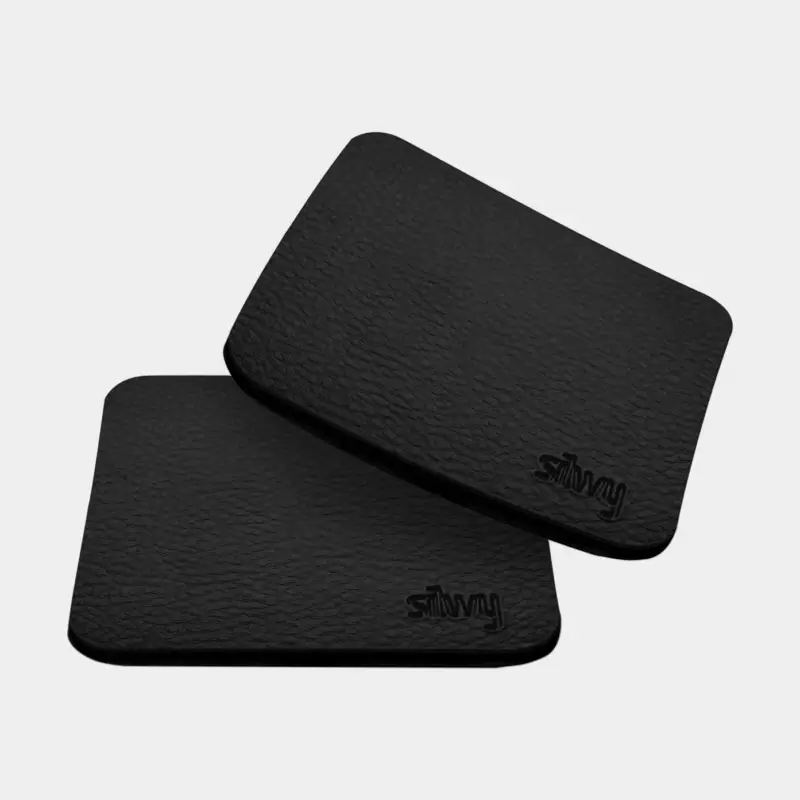 Promotion Saisonnière Dessous de verre magnétiques Silwy Metal-Nano-Gel-Pads, carrés, pour verres magnétiques, 8.3 cm x 8.3 cm, noir, 2-pack