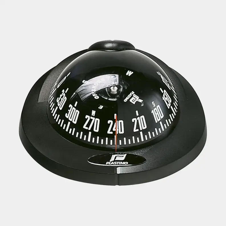 Bon Plan Compas de bateau Plastimo Offshore 75, montage encastré, noir avec rose conique noire Ø70 mm