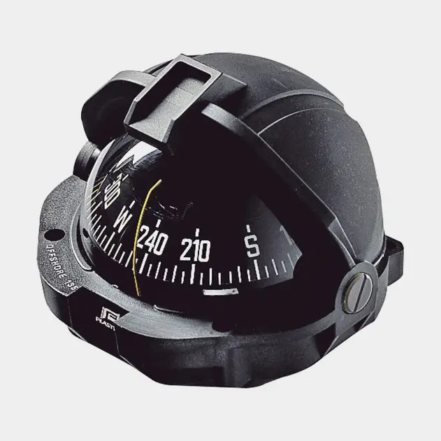 Compas de bateau Plastimo Offshore 135, montage encastré, noir avec rose conique noire Ø130 mm Offre Exclusive
