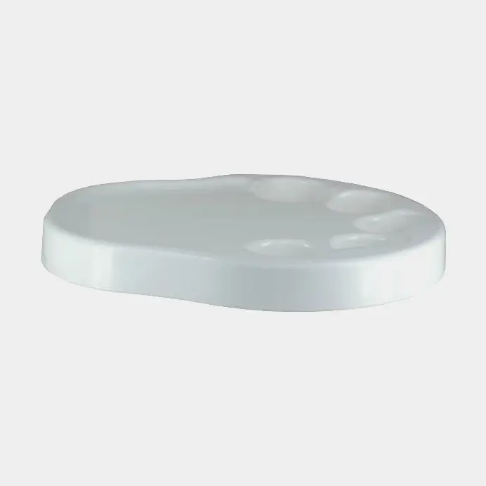 Pas Cher Plateau de table en plastique Springfield Party, ovale, 45 x 40 cm, avec 5 porte-gobelets