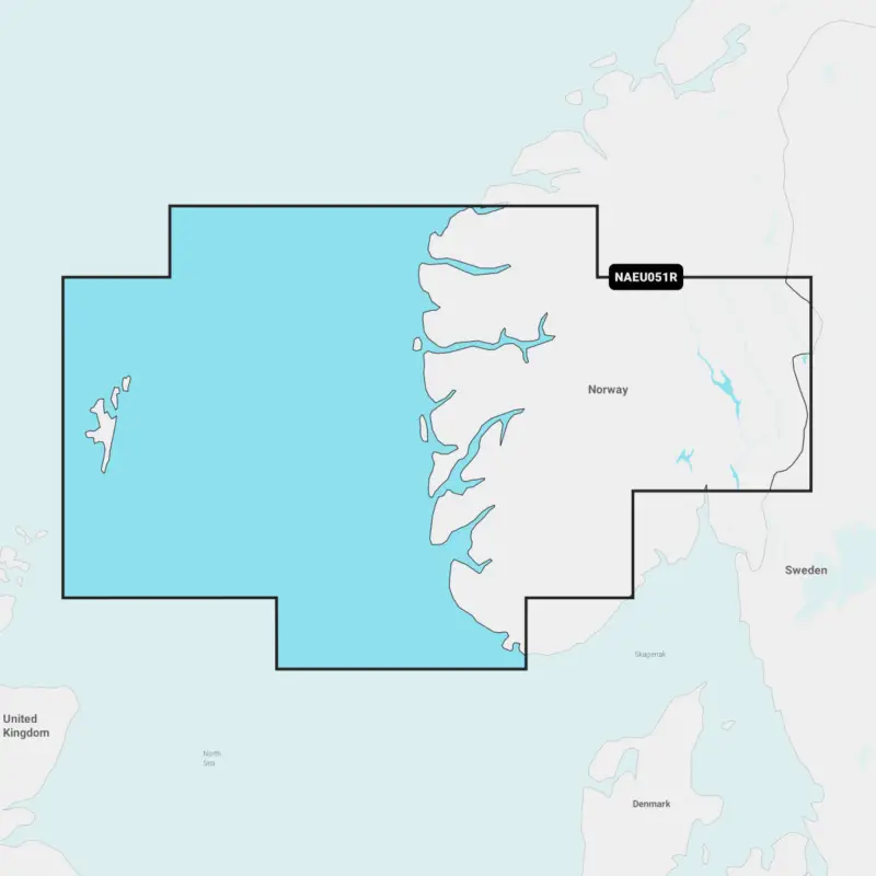 Solde Carte marine électronique Navionics Nav+ EU051R – Lista – Sognefjorden