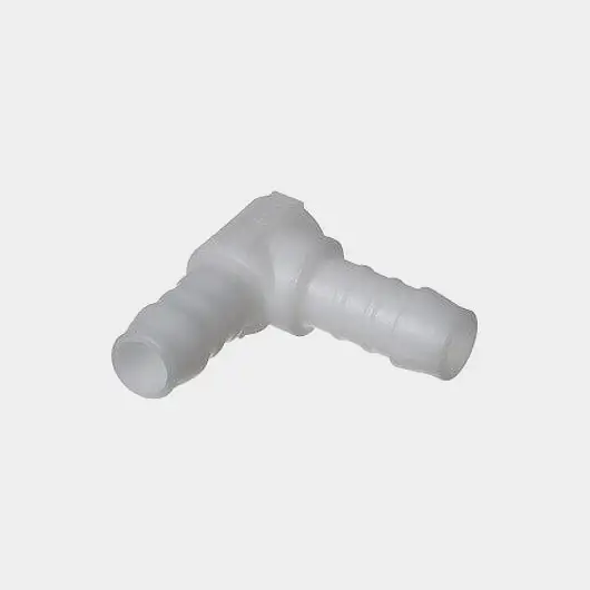 Expédition Rapide Coude Norma, plastique, coudé 90°, 16 mm (5/8″) tuyau, blanc